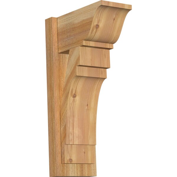 Ekena Millwork Merced Traditional Rough Sawn Outlooker, Western Red Cedar, 8"W x 14"D x 26"H OUT08X14X26MRC01RWR - main